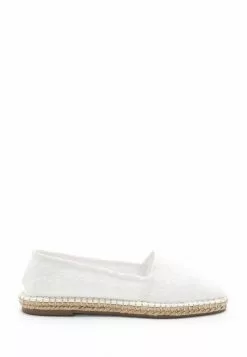 Next Damen FOREVER COMFORT SQUARE TOE - Espadrille - White Broderie