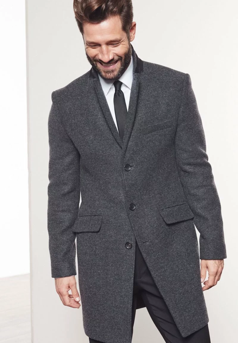 Next Herren SIGNATURE EPSOM - Klassischer Mantel - Charcoal 4 Next Herren SIGNATURE EPSOM - Klassischer Mantel - Charcoal – Bild 4
