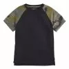 Next Kinder CAMOUFLAGE RAGLAN SHORT SLEEVE T-SHIRT (3-16YRS) - T-Shirt Print - Black