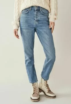 Next Damen Jeans Straight Leg - Blue