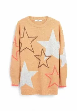 Next Damen FUN STAR - Strickpullover - Camel -Next Großes Kaufhaus 80d2abc0f19a4520b072f581b335d263