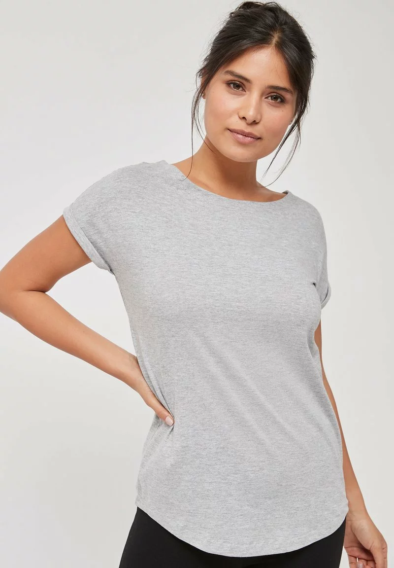 Next Damen T-Shirt Basic - Grey 1 Next Damen T-Shirt Basic - Grey