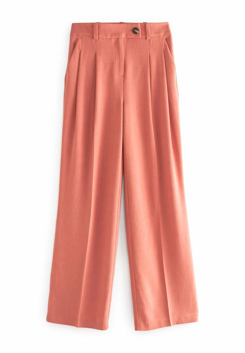 Next Damen PLEATED FRONT WIDE LEG - Stoffhose - Pink 3 Next Damen PLEATED FRONT WIDE LEG - Stoffhose - Pink – Bild 3