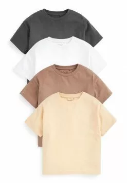 Next Kinder 4 PACK - T-Shirt Basic - Neutral Cream