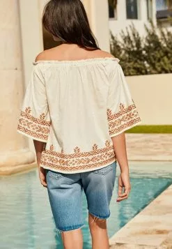 Next Bluse - Cream Tan Brown | Damen -Next Großes Kaufhaus 849bdc1a1e844e20af8ac01ead561a8d