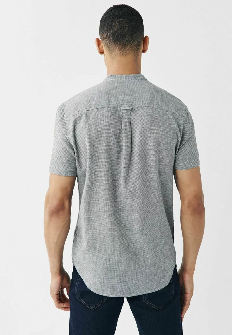 Next Herren SHORT SLEEVE - Hemd - Charcoal Grey Grandad Collar 3 Next Herren SHORT SLEEVE - Hemd - Charcoal Grey Grandad Collar – Bild 3