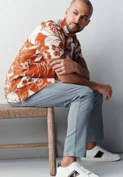 Next Herren SHORT SLEEVE - Hemd - Red Brown -Next Großes Kaufhaus 851cc2c2c5aa447d9bd8765a05a61547