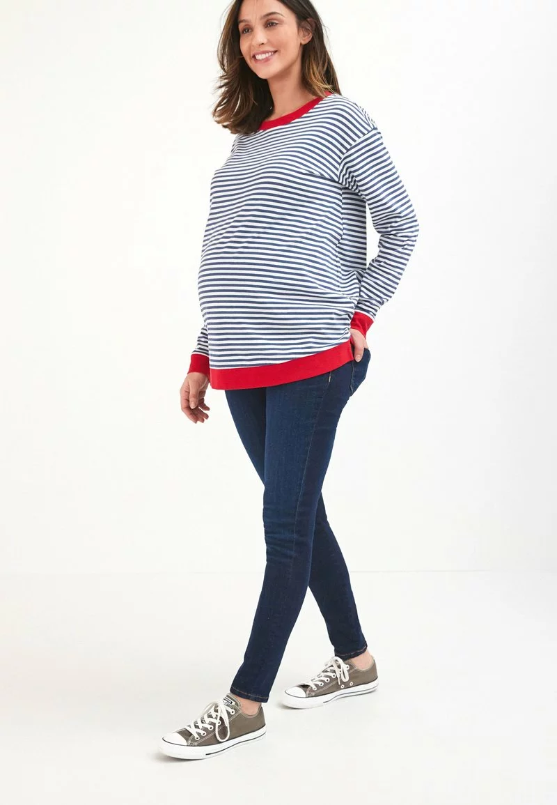 Next Damen MATERNITY LONG SLEEVE STRIPED - Langarmshirt - Blue 2 Next Damen MATERNITY LONG SLEEVE STRIPED - Langarmshirt - Blue – Bild 2