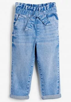 Next Kinder PAPERBAG WAIST TIE JEANS - Jeans Relaxed Fit - Blue