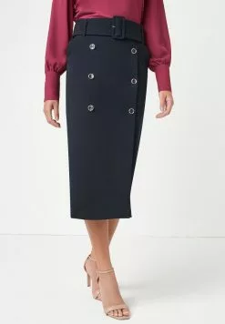 Next Damen UTILITY - Bleistiftrock - Navy Blue