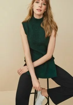 Next Damen BUTTON DETAIL LONGLINE SLEEVELESS - Strickpullover - Green 8 Next Damen BUTTON DETAIL LONGLINE SLEEVELESS - Strickpullover - Green -Next Großes Kaufhaus 85b596c6b58a463fbca38c8be07b879a