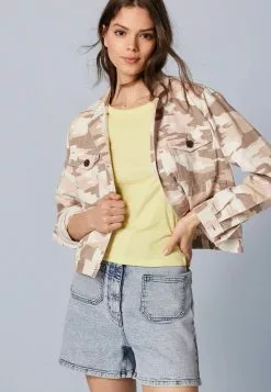 Next Damen Jeansjacke - Pink Camo