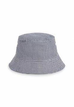 Next Kinder GINGHAM BUCKET - Hut - Navy Blue