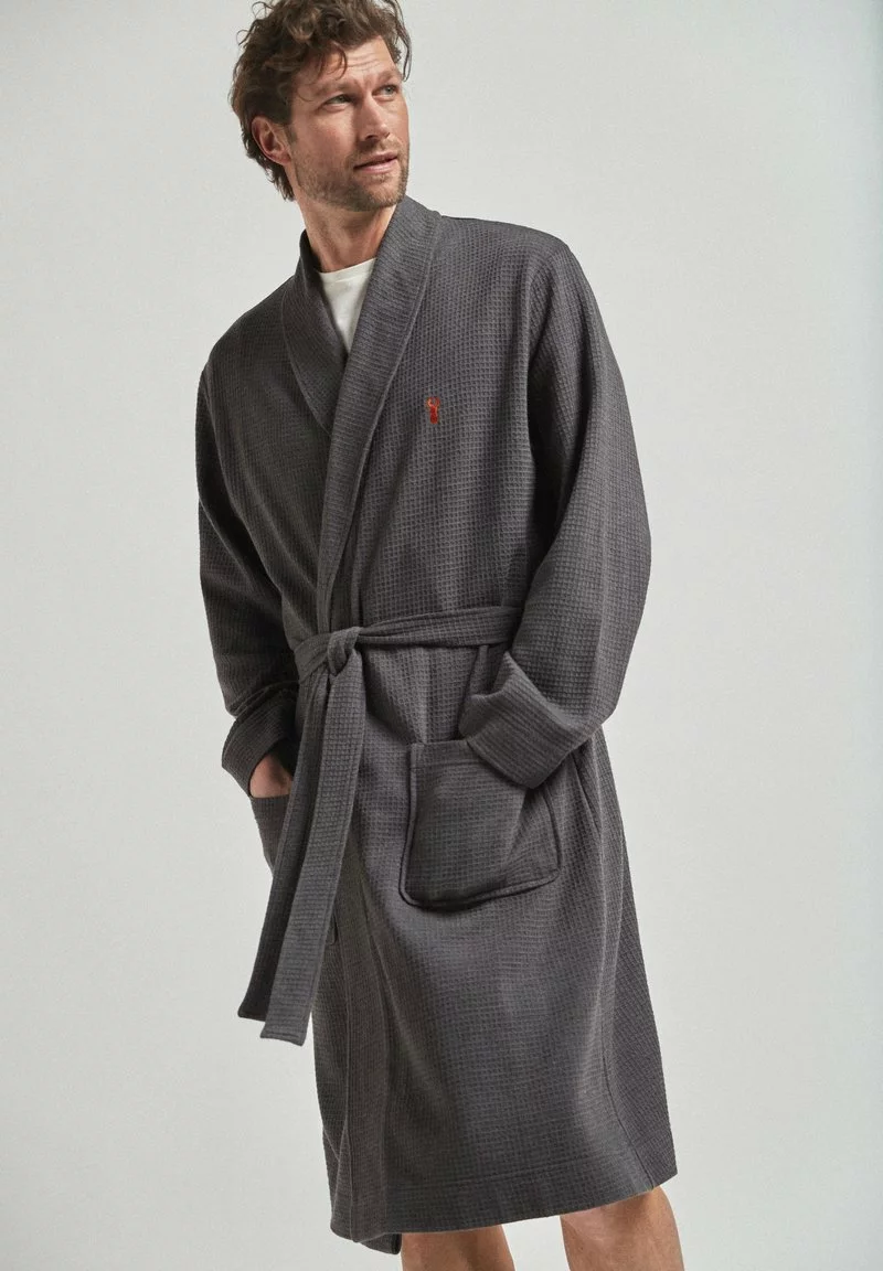Next Herren Bademantel - Mottled Grey 1 Next Herren Bademantel - Mottled Grey