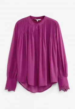 Next Damen Bluse - Purple Fan Print