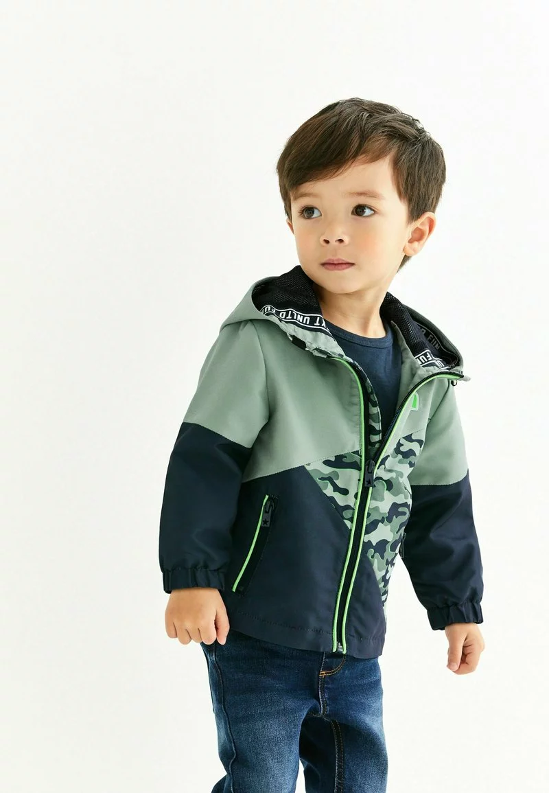 Next Kinder SHOWER RESISTANT CAMOUFLAGE COLOURBLOCK - Übergangsjacke - Blue 2 Next Kinder SHOWER RESISTANT CAMOUFLAGE COLOURBLOCK - Übergangsjacke - Blue – Bild 2