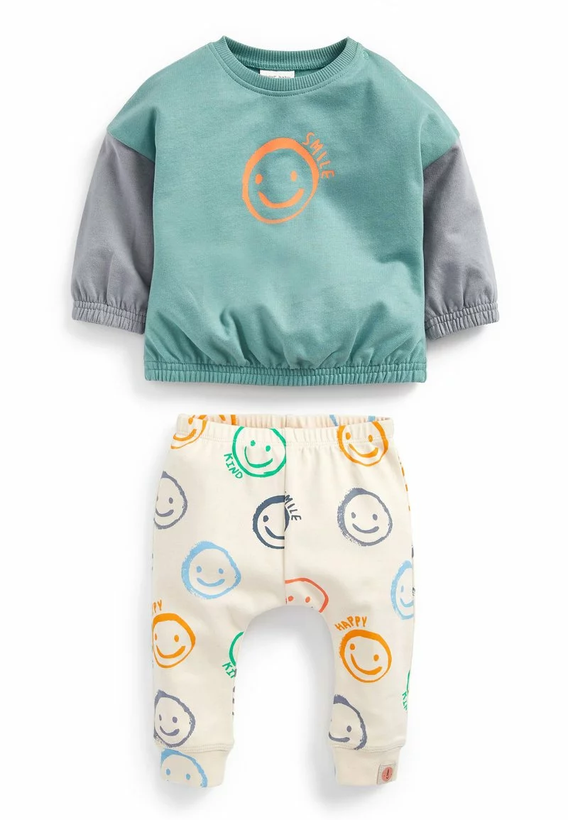 Next Kinder 2 PIECE SMILE (0MTHS-2YRS) - Sweatshirt - Blue 1 Next Kinder 2 PIECE SMILE (0MTHS-2YRS) - Sweatshirt - Blue
