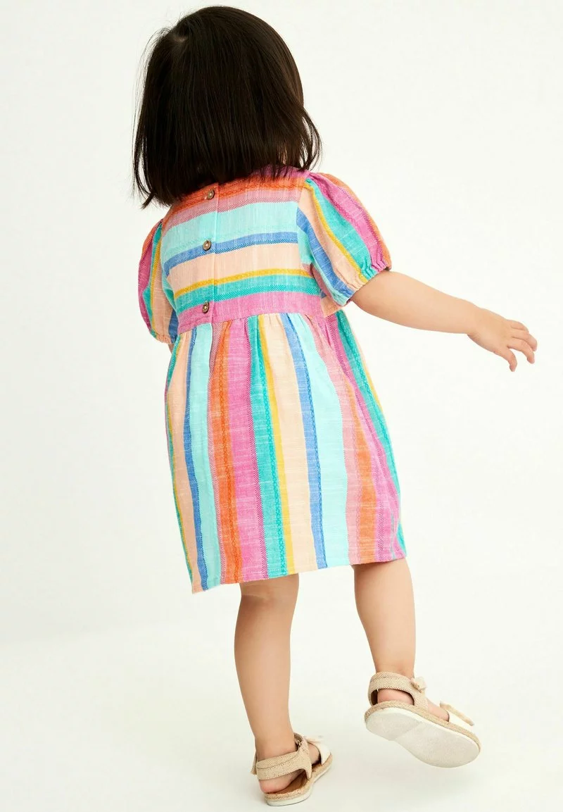Next Kinder PUFF SLEEVE - Freizeitkleid - Multicoloured 2 Next Kinder PUFF SLEEVE - Freizeitkleid - Multicoloured – Bild 2