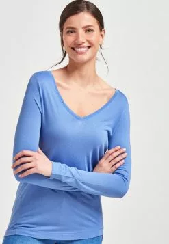 Next Langarmshirt - Light Blue | Damen
