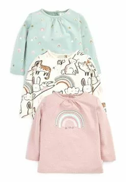 Next Kinder 3 PACK LONG SLEEVED - Langarmshirt - Multi Coloured