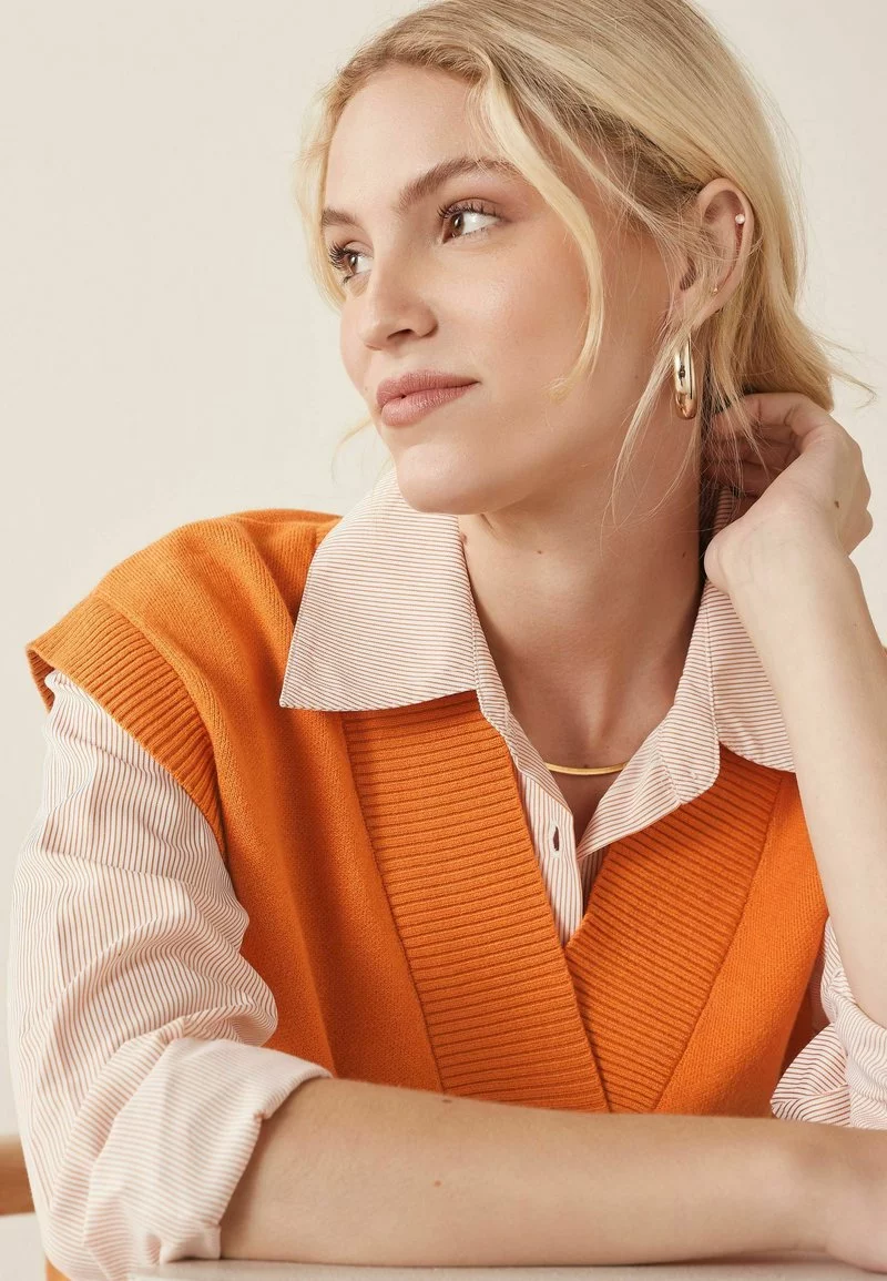 Next Damen DEEP VEE LAYER - Strickpullover - Yellow 4 Next Damen DEEP VEE LAYER - Strickpullover - Yellow – Bild 4