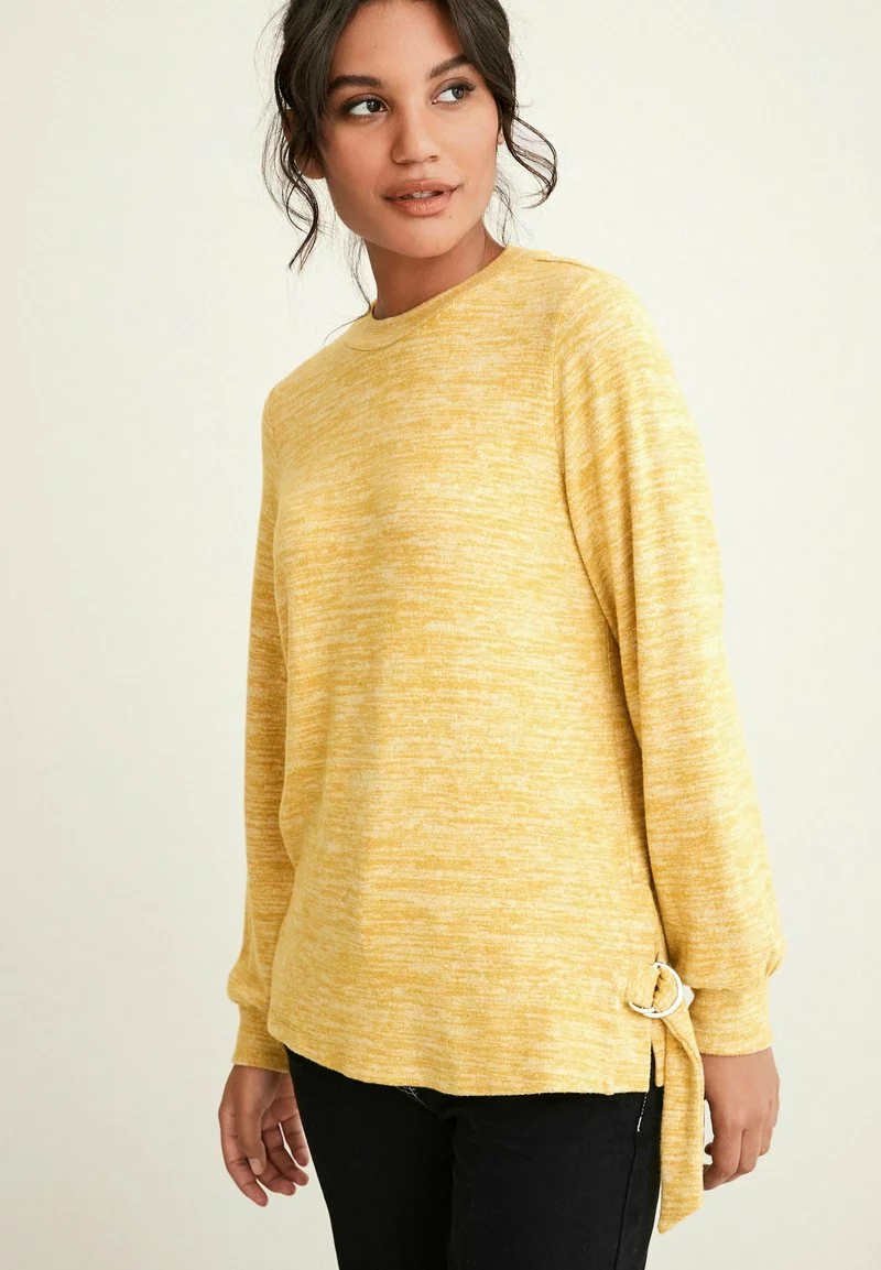 Next Damen COSY SIDE - Strickpullover - Ochre 1 Next Damen COSY SIDE - Strickpullover - Ochre