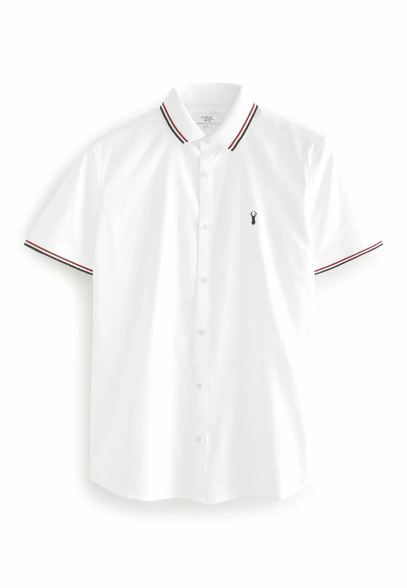 Next STRETCH OXFORD TIPPED COLLAR SHORT SLEEVE - Hemd - White | Herren 4 Next STRETCH OXFORD TIPPED COLLAR SHORT SLEEVE - Hemd - White | Herren – Bild 4