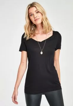 Next Damen SLOUCH - T-Shirt Basic - Black