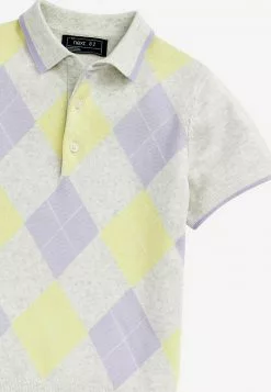 Next SHORT SLEEVE PALE ARGYLE PATTERN - Poloshirt - Grey | Kinder -Next Großes Kaufhaus 8c56527a7ec34696979f7366aeb19770