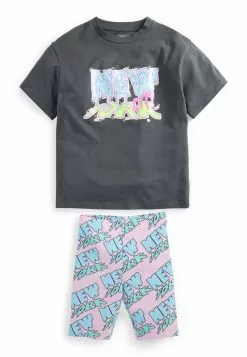Next Kinder NEW YORK GRAFFITI SET (3-16YRS) - Shorts - Charcoal