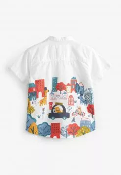 Next Kinder BORDER PRINT SHORT SLEEVE - Hemd - White -Next Großes Kaufhaus 8dd3dbbba1214111921f5b60986c035c