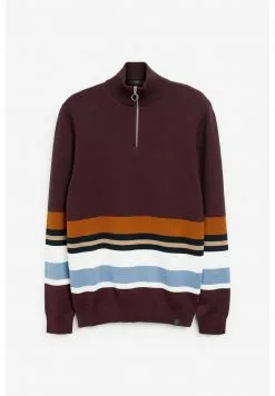 Next Herren COLOURBLOCK ZIP NECK - Strickpullover - Red -Next Großes Kaufhaus 8e46b2376d0842e9b4c83cd115e44136