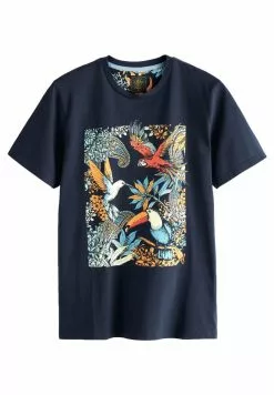 Next GRAPHIC - T-Shirt Print - Navy Blue Floral | Herren -Next Großes Kaufhaus 8e8ee92574884ce7a714e4e719a2be76