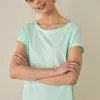 Next Damen CAP SLEEVE - T-Shirt Basic - Neon Blue