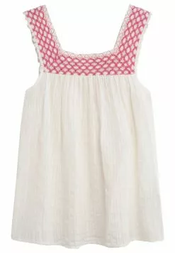 Next Damen Top - White Pink