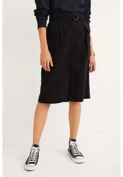 Next UTILITY - Jeansrock - Black | Damen