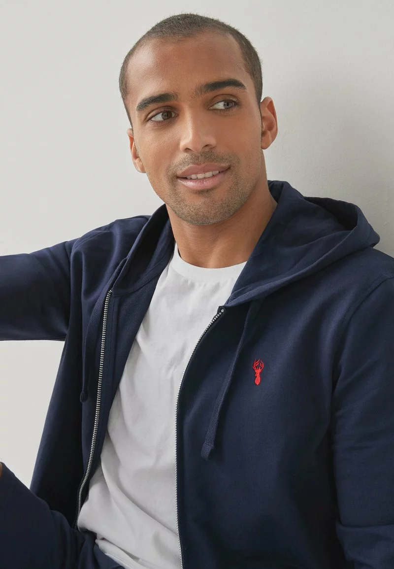 Next Herren Sweatjacke - Dark Blue 4 Next Herren Sweatjacke - Dark Blue – Bild 4