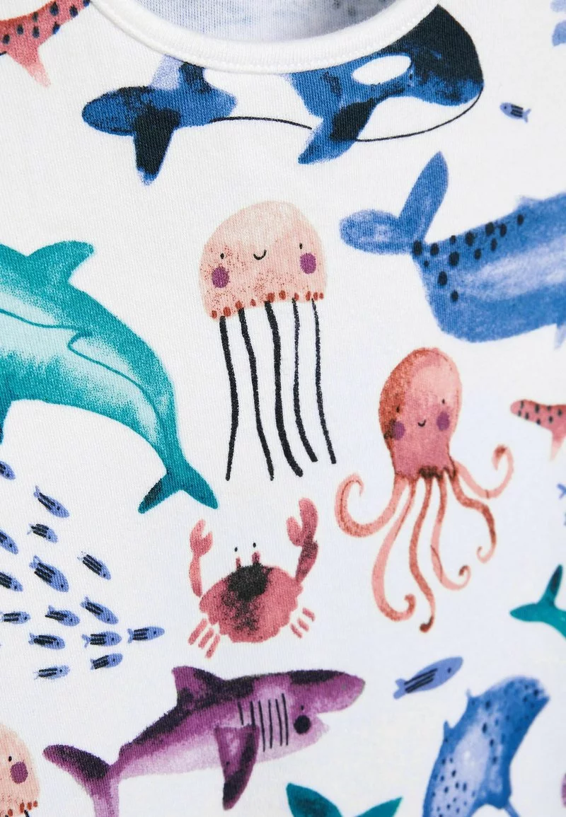 Next Kinder SINGLE - Jumpsuit - Blue White Sealife Print 2 Next Kinder SINGLE - Jumpsuit - Blue White Sealife Print – Bild 2