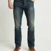 Next Herren BELTED WITH STRETCH - Jeans Straight Leg - Dark Green