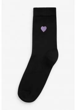 Next Damen MOTIF ANKLE SOCKS 5 PACK - Socken - Black