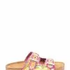 Next Kinder CORKBED - Pantolette Flach - Yellow /pink