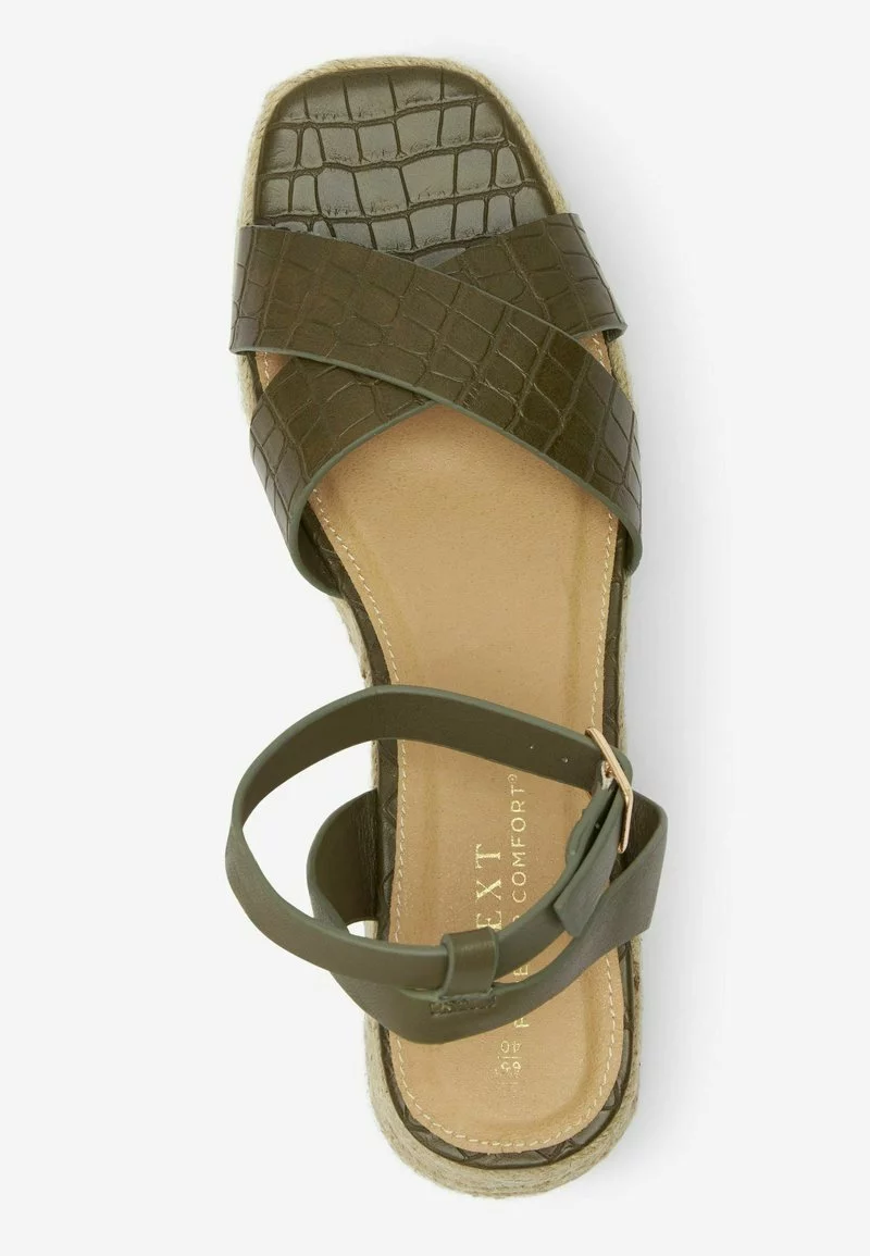 Next Damen FOREVER COMFORT CROSSOVER - Espadrille - Khaki Green 3 Next Damen FOREVER COMFORT CROSSOVER - Espadrille - Khaki Green – Bild 3