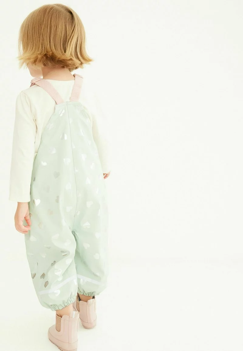 Next Kinder HEART PRINT - Latzhose - Green 2 Next Kinder HEART PRINT - Latzhose - Green – Bild 2