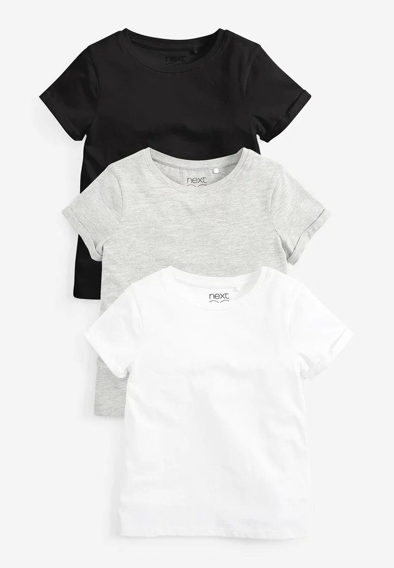 Next Kinder 3 PACK - T-Shirt Basic - Black 1 Next Kinder 3 PACK - T-Shirt Basic - Black