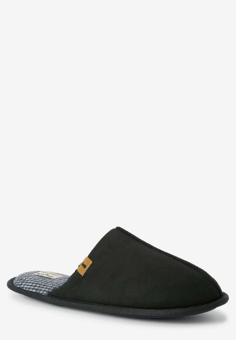 Next Herren CHECK - Hausschuh - Black 1 Next Herren CHECK - Hausschuh - Black