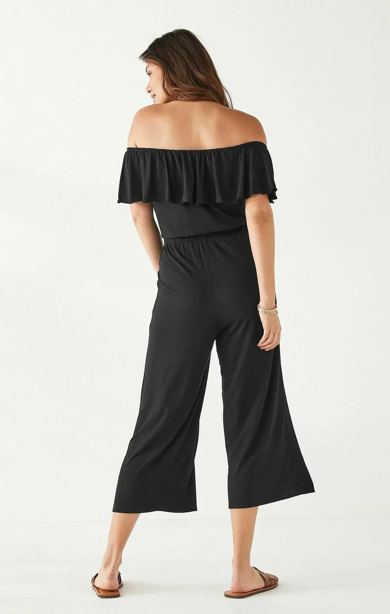 Next Damen OFF SHOULDER - Jumpsuit - Black 2 Next Damen OFF SHOULDER - Jumpsuit - Black – Bild 2