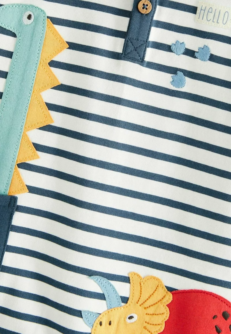 Next Kinder Jumpsuit - Bright Appliquã© Dinosaur 3 Next Kinder Jumpsuit - Bright Appliquã© Dinosaur – Bild 3