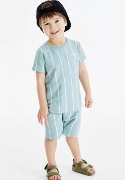 Next Kinder VERTICAL STRIPE SET - Shorts - Blue