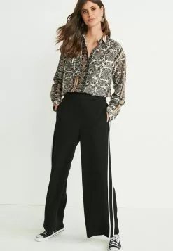 Next Damen LONG SLEEVE UTILITY - Hemdbluse - Black Geo Print