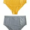 Next Damen STRIPE HIGH WAIST TWO PACK - Slip - Yellow